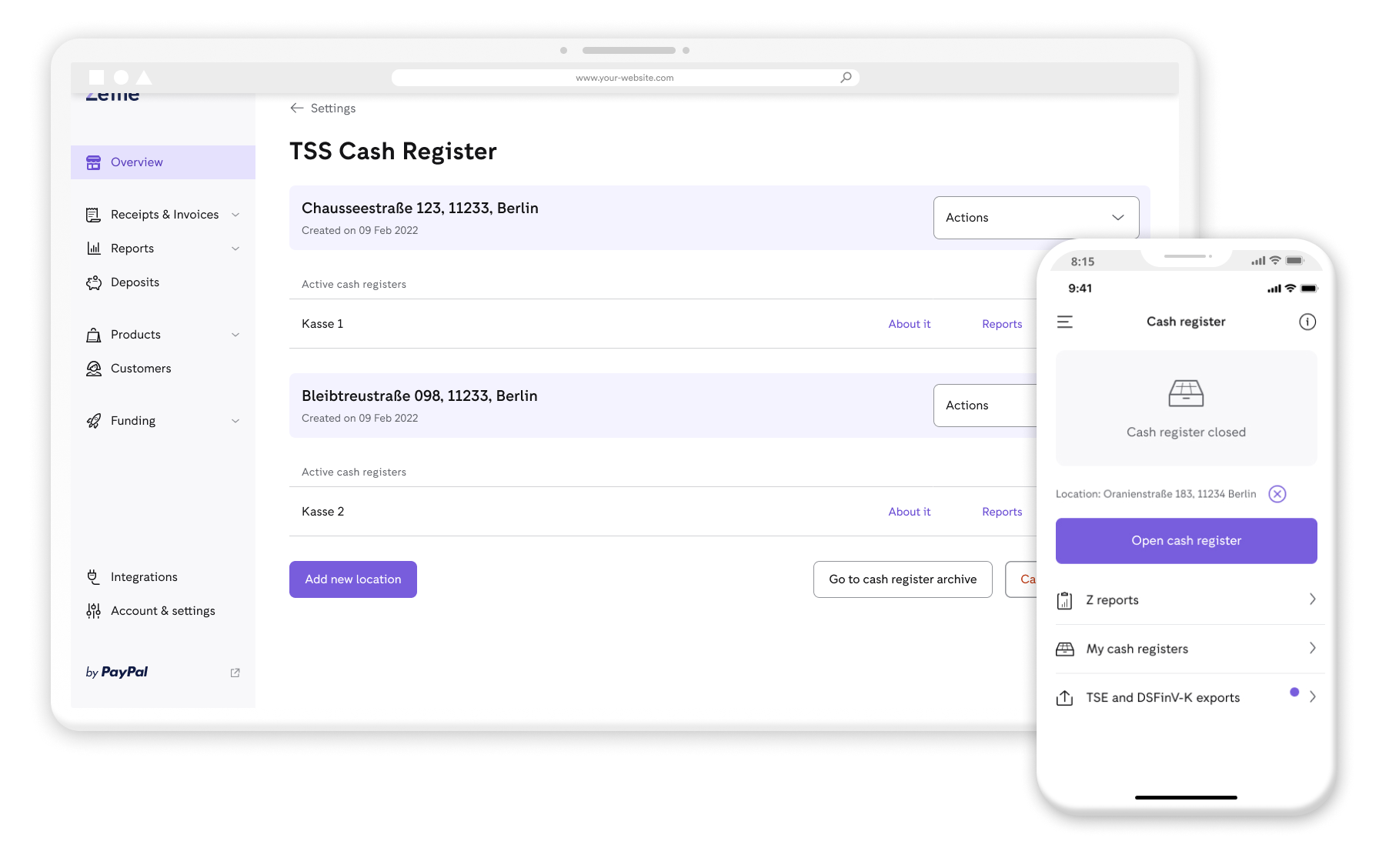 Zettle by PayPal system Luciana Terceiro
